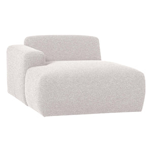 WOOOD Mojo Base chaise longue bank arm links bouclé Ecru