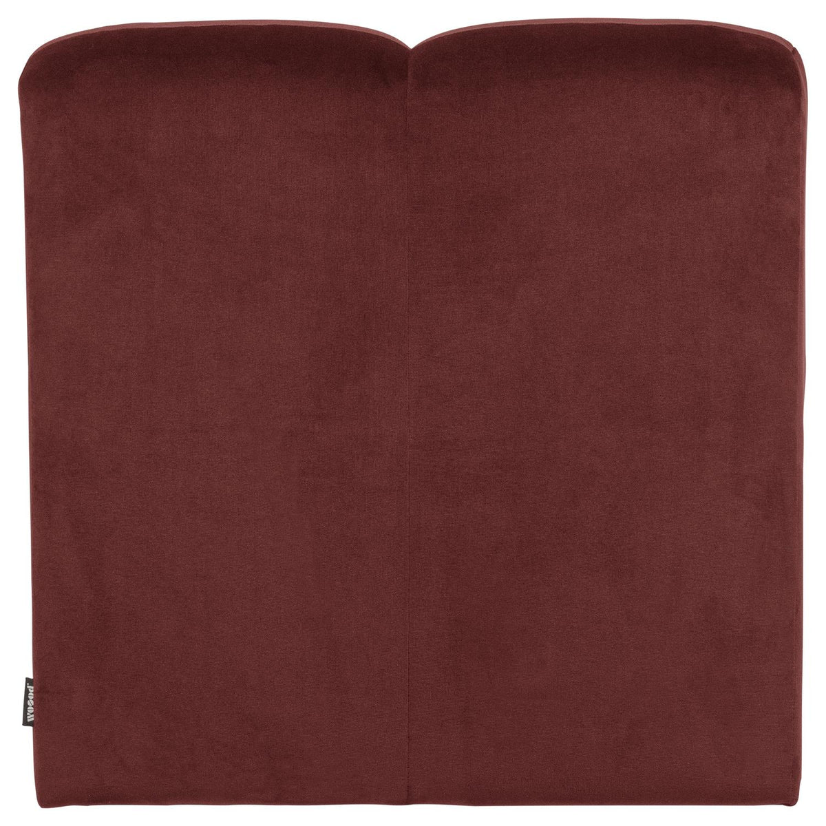 WOOOD Mojo eetkamerbank 84 cm met rugleuning velvet Kastanjebruin