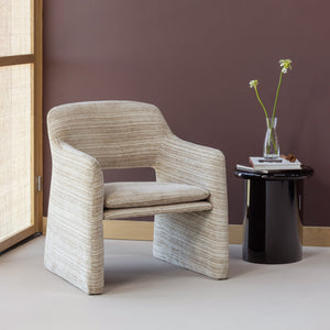 WOOOD Lyric fauteuil Streep Naturel