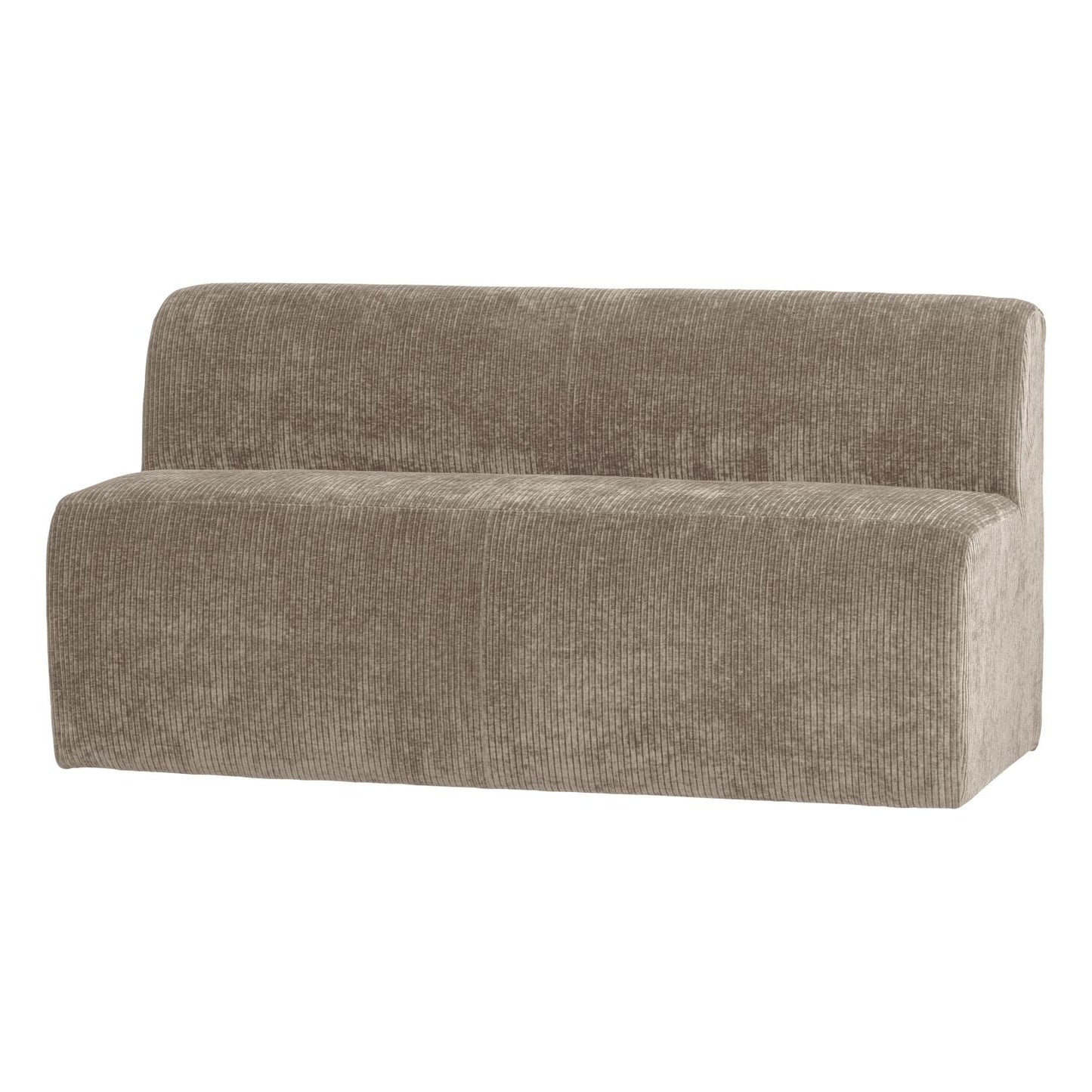 WOOOD Mojo Base eetkamerbank 164 cm rib Donkerzand