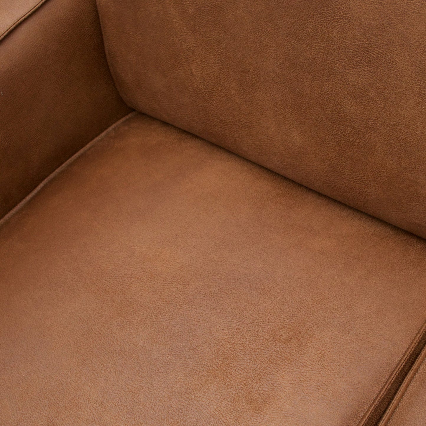 WOOOD Statement hoekbank links Ecoleer Cognac