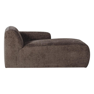WOOOD Mojo Base chaise longue bank arm rechts wollig Bruin