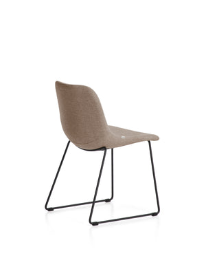 Kave Home Zahara eetkamerstoel chenille Brown