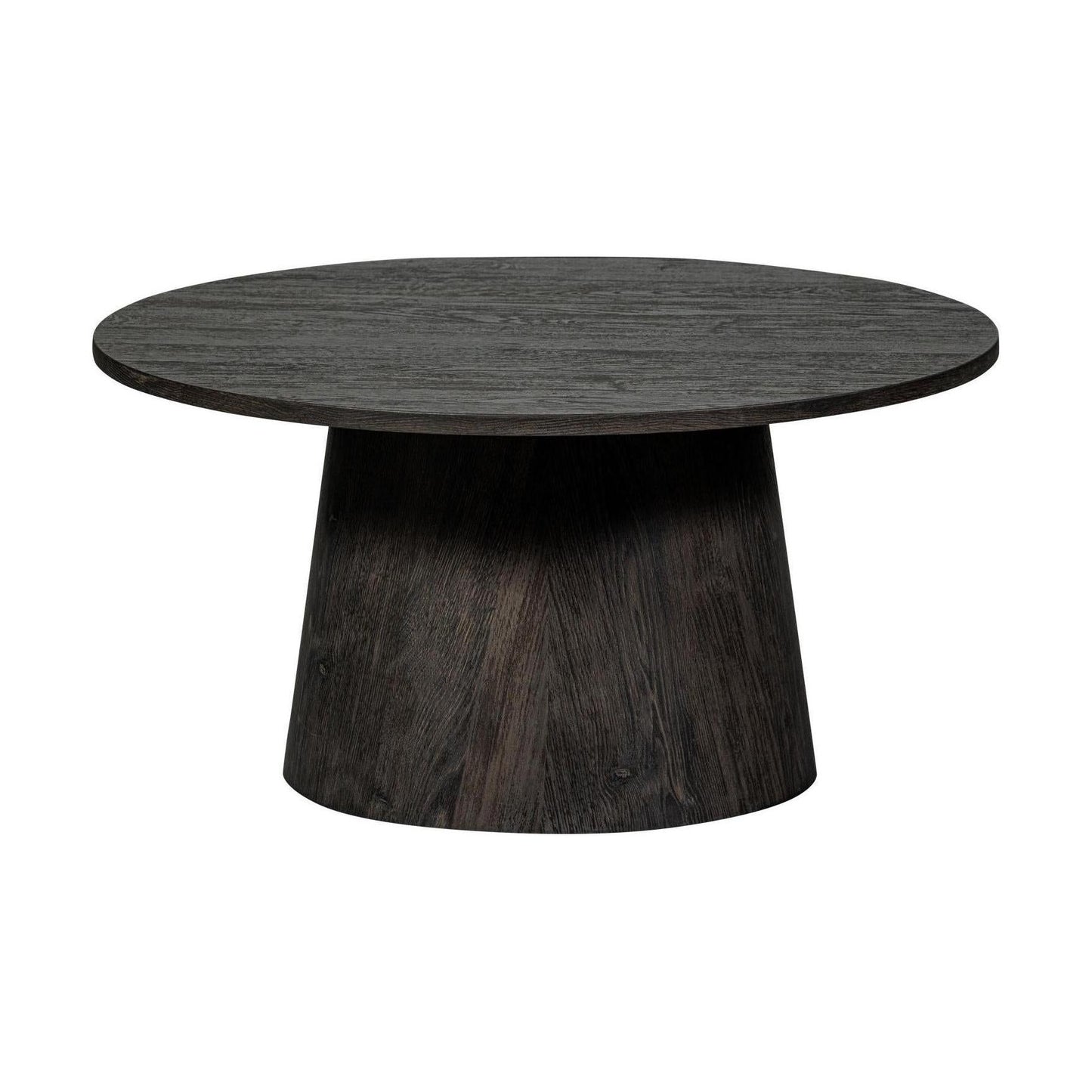 WOOOD Maan salontafel Ø80 cm Donkerbruin