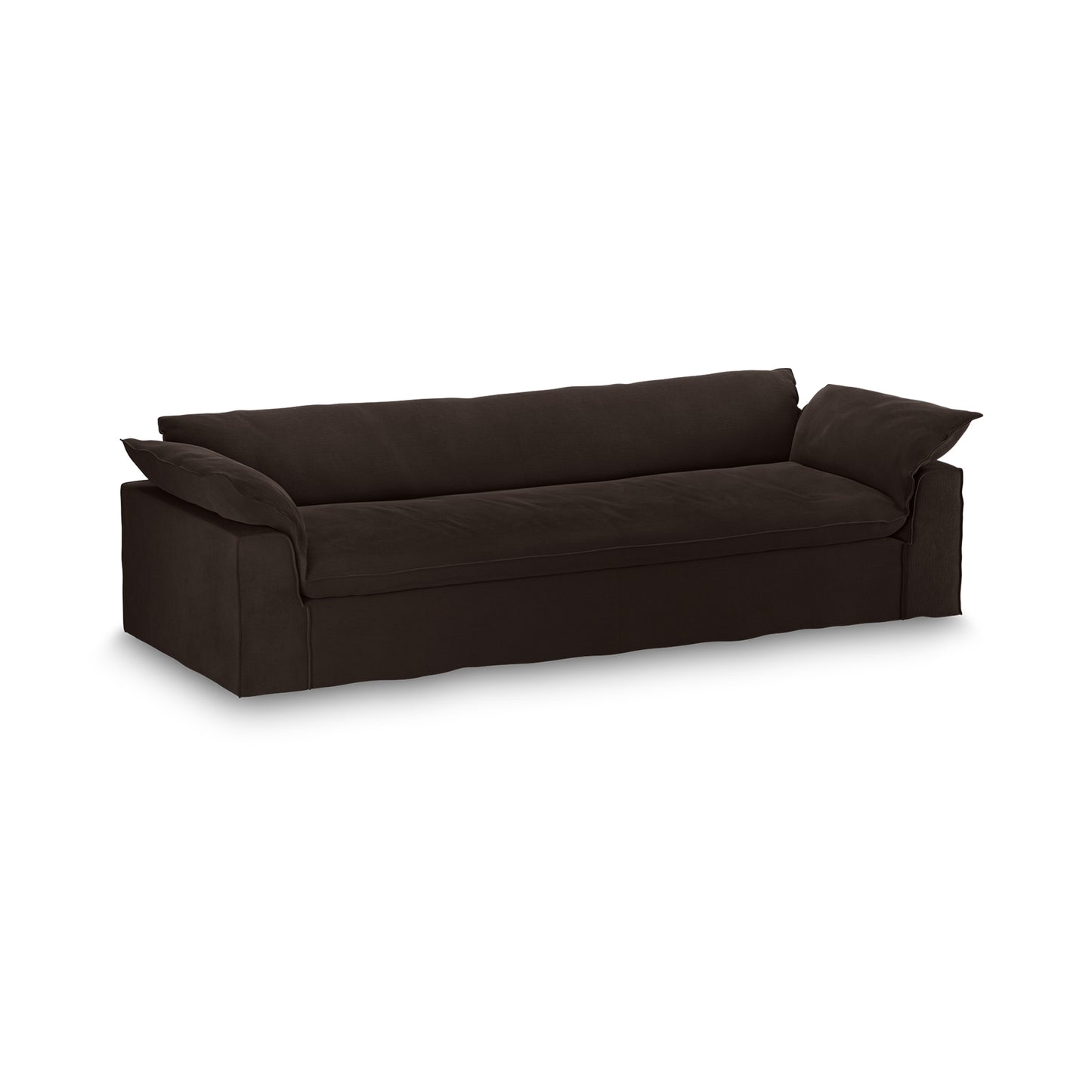 HKliving Nomad bank 305 cm Royal Velvet Espresso