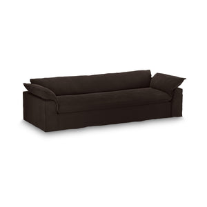 HKliving Nomad bank 305 cm Royal Velvet Espresso