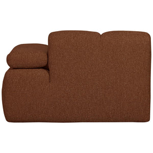WOOOD Mojo 1-zits bank arm rechts bouclé Roestbruin