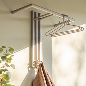 Spinder Design Senza 1 wandkapstok Silky Taupe