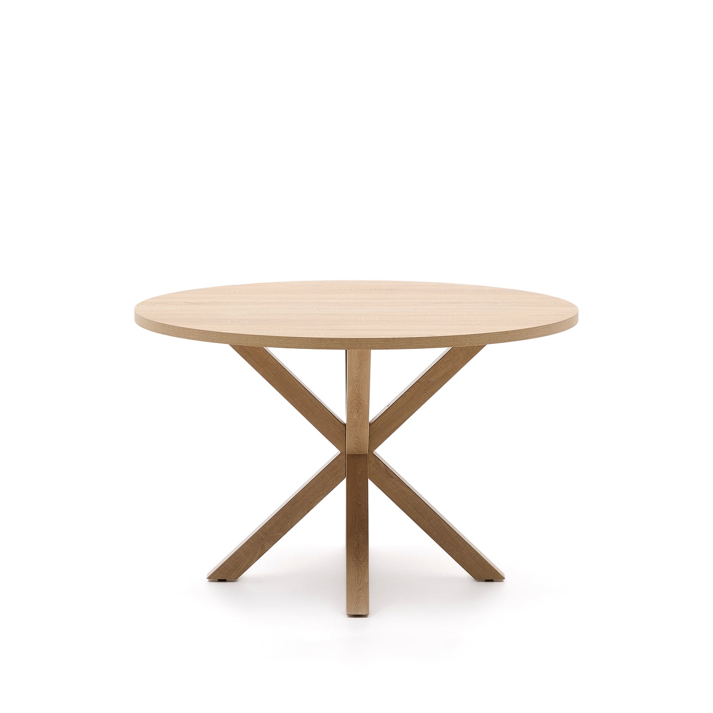 Kave Home Argo eettafel rond Ø120 cm Natural/Natural