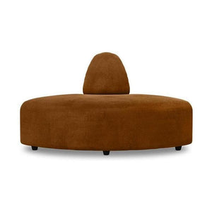 HKliving Jax bank angle Royal Velvet Caramel