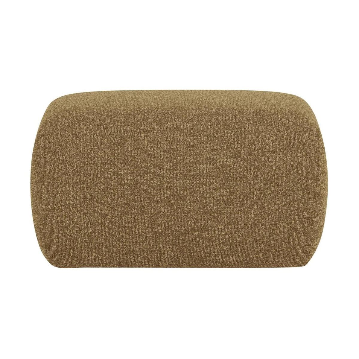 WOOOD Mojo Base poef bouclé Geel/Bruin