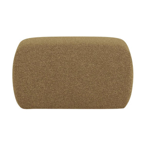 WOOOD Mojo Base poef bouclé Geel/Bruin