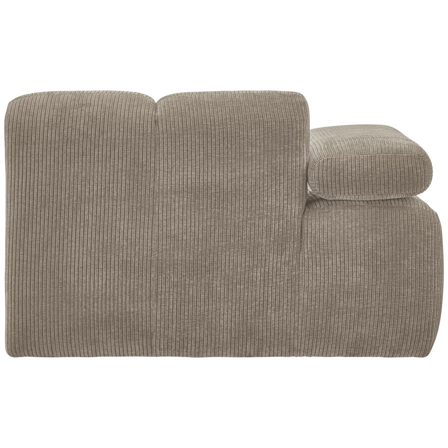 WOOOD Mojo 1-zits bank arm links ribstof Zand