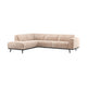 WOOOD Statement hoekbank links Chenille Velvet Naturel