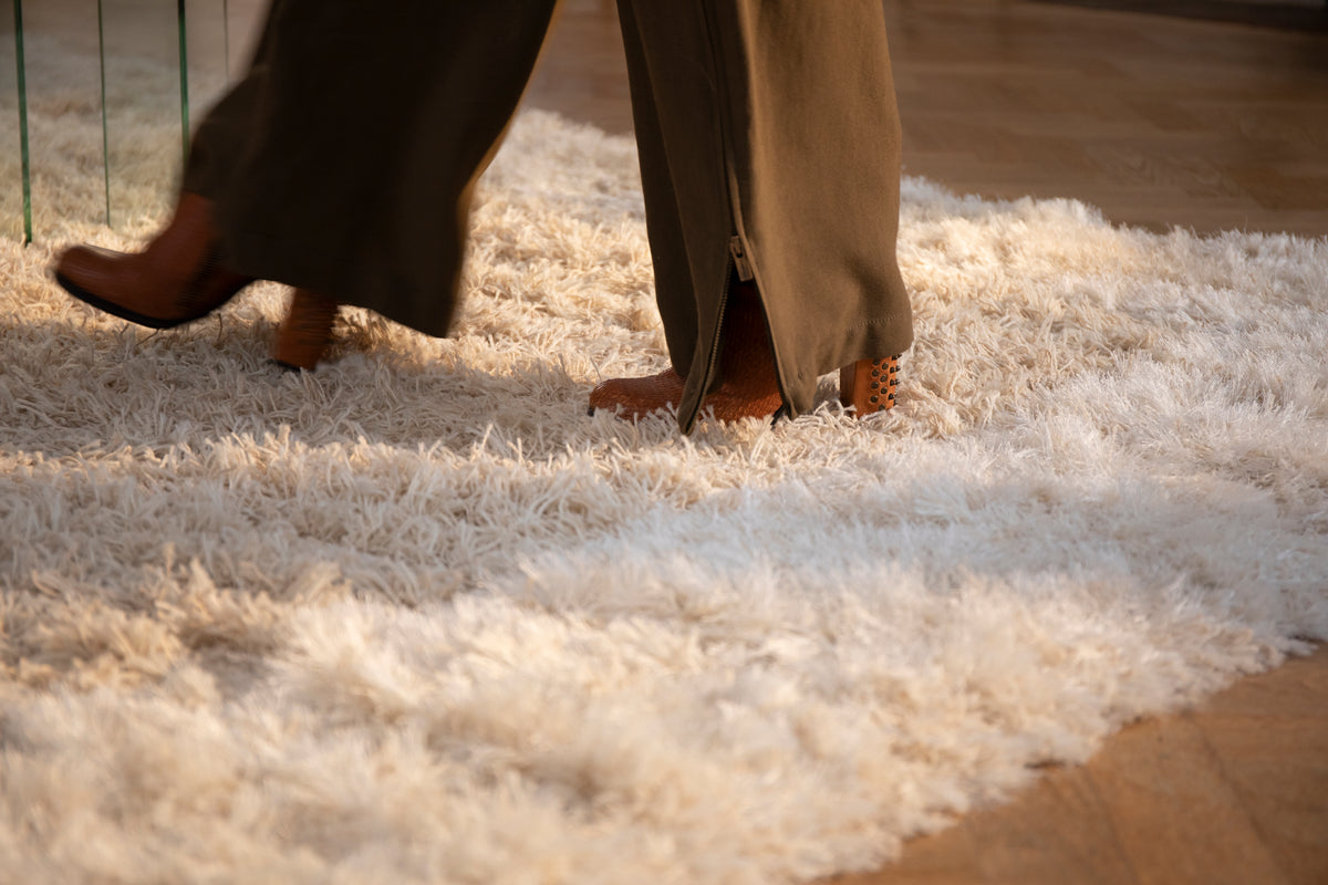 Zuiver Curly vloerkleed 200x290 cm Beige