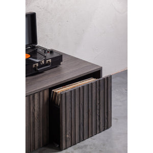 WOOOD New Gravure kistbank Espresso