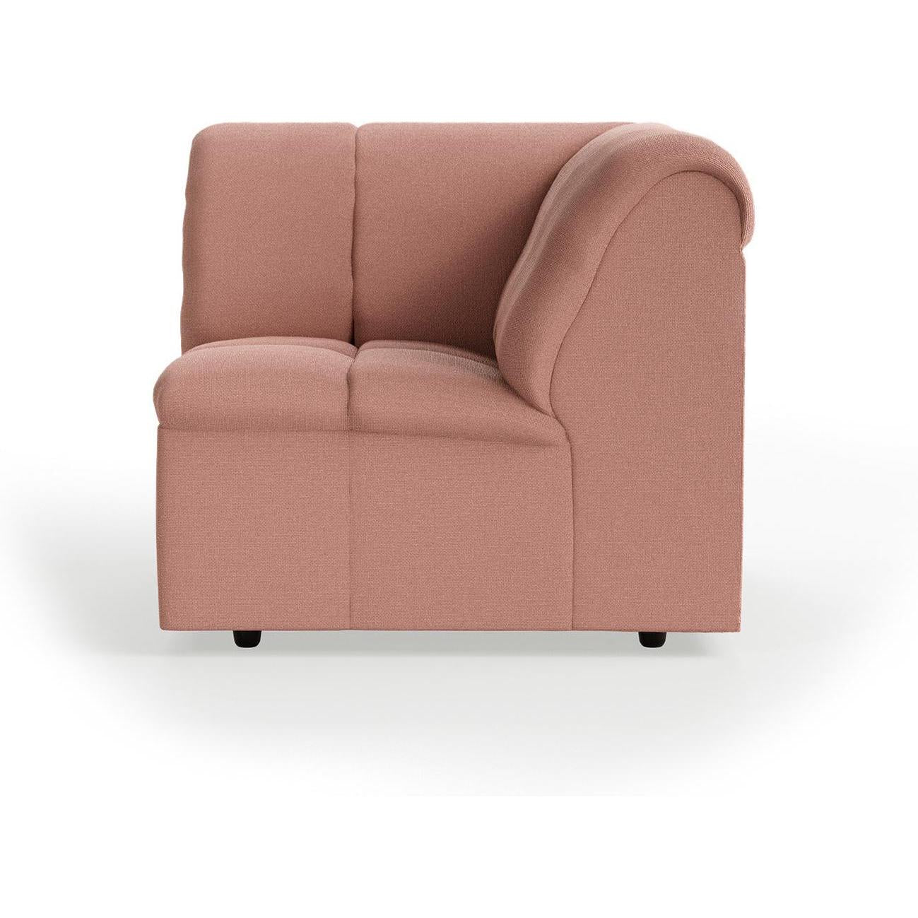 HKliving Wave bank corner Linen Dusty Rose