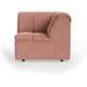 HKliving Wave bank corner Linen Dusty Rose