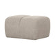WOOOD Mojo poef bouclé Beige Melange