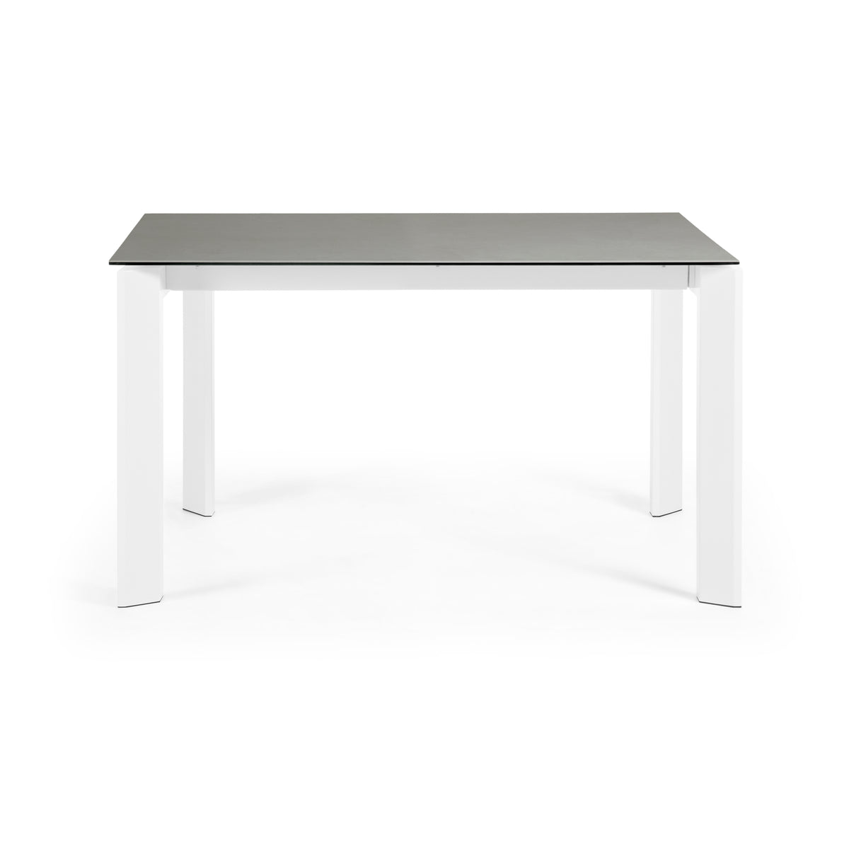 Kave Home Axis eettafel uitschuifbaar 140/200x90 cm Grijs/Wit