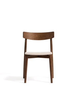 Kave Home Evera eetkamerstoel chenille Grey/Brown