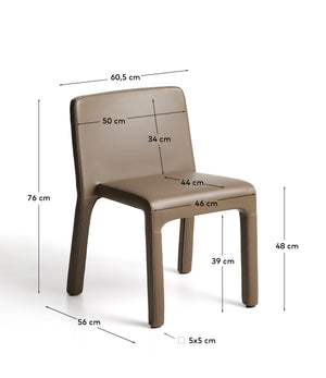 Kave Home Loria eetkamerstoel Light Brown