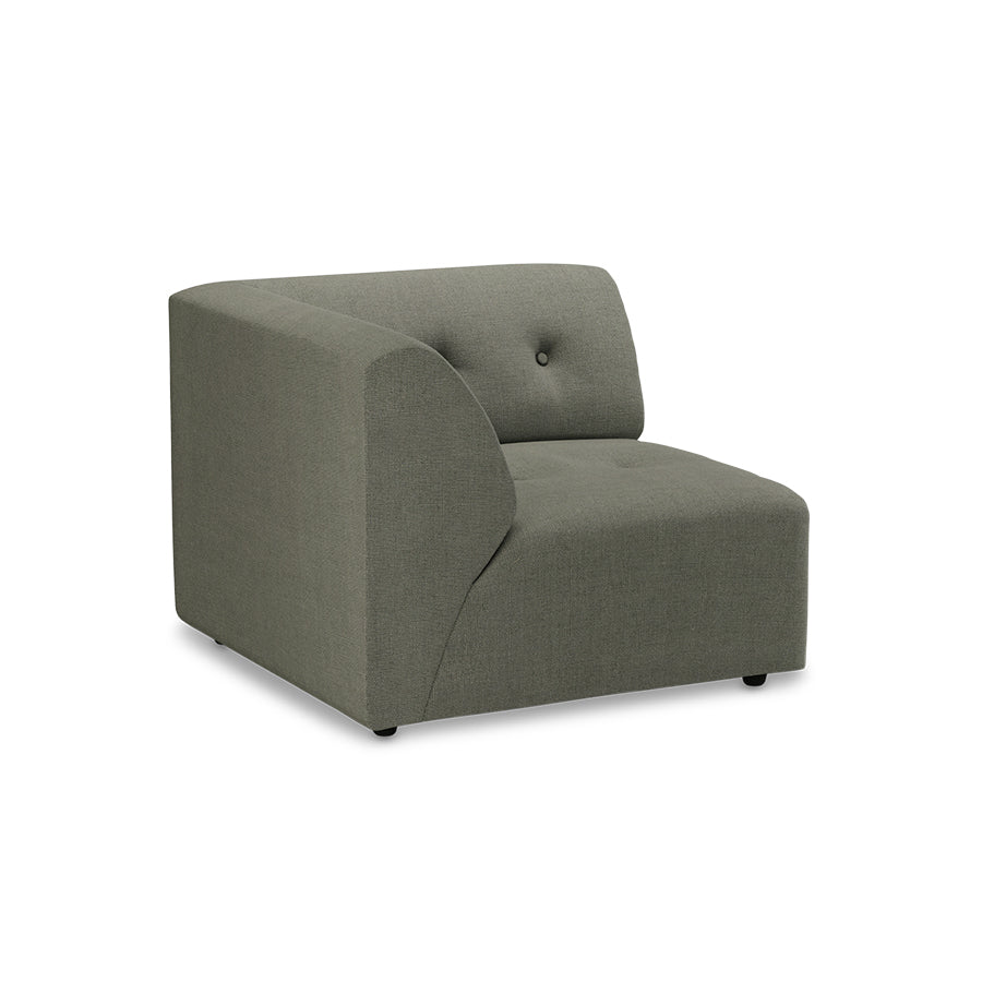 HKliving Vint bank left Linen Army Green