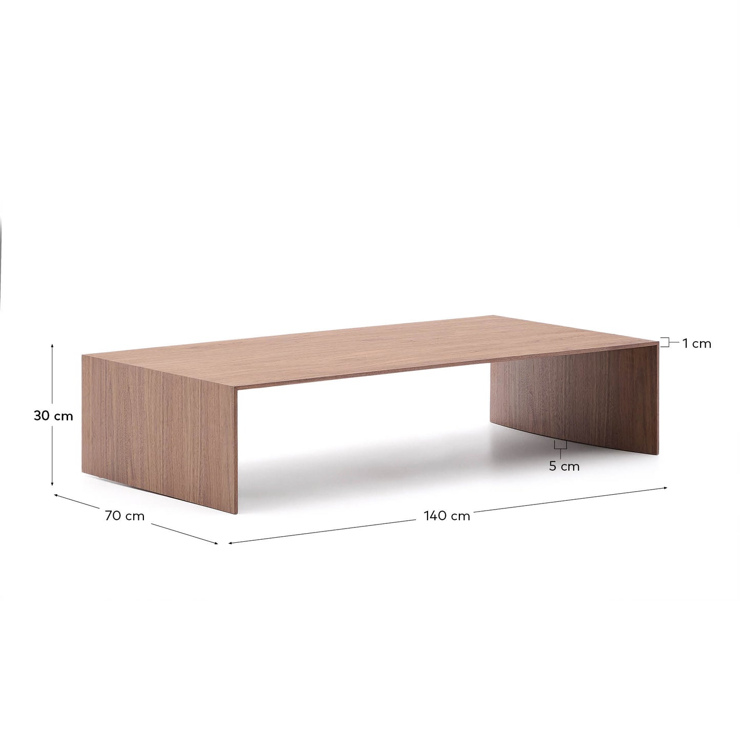 Kave Home Litto salontafel 140x70 cm Brown