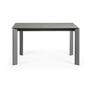 Kave Home Axis eettafel uitschuifbaar 140/200x90 cm Grijs