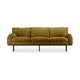 HKliving Retro 3-zitsbank Royal Velvet Olive