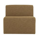 WOOOD Mojo Base 1-zits bank Bouclé Geel/Bruin