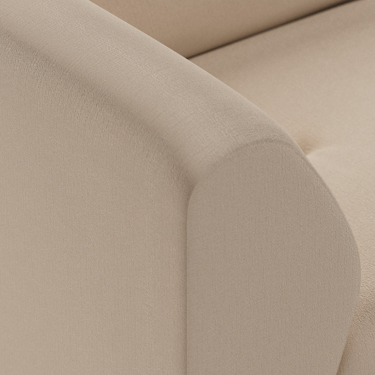 HKliving Vint bank left Knotted Beige