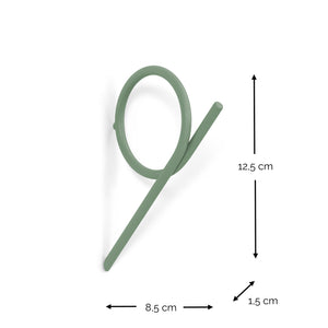 Spinder Design Tuba Medium wandhaak Dusty Green