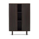 Kave Home Mailen dressoir hoog met 2 deuren essen donkere afwerking