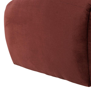 WOOOD Mojo Base poef velvet Kastanjebruin