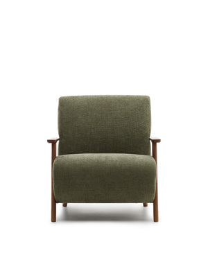Kave Home Meghan fauteuil Green walnoot