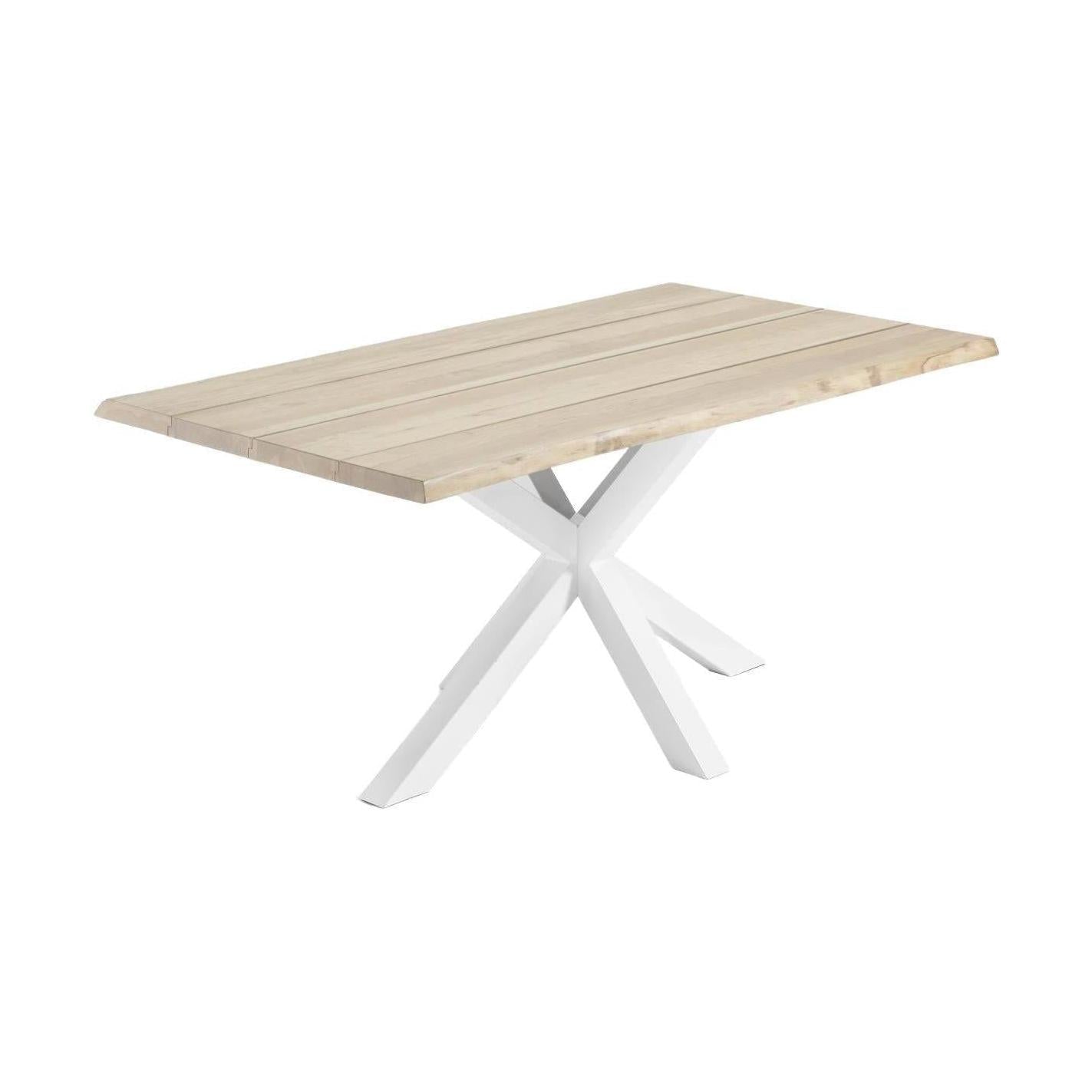 Kave Home Argo eettafel rechthoek 160x90 cm Natural/White