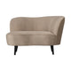 WOOOD Sara lounge fauteuil rechts velvet Khaki