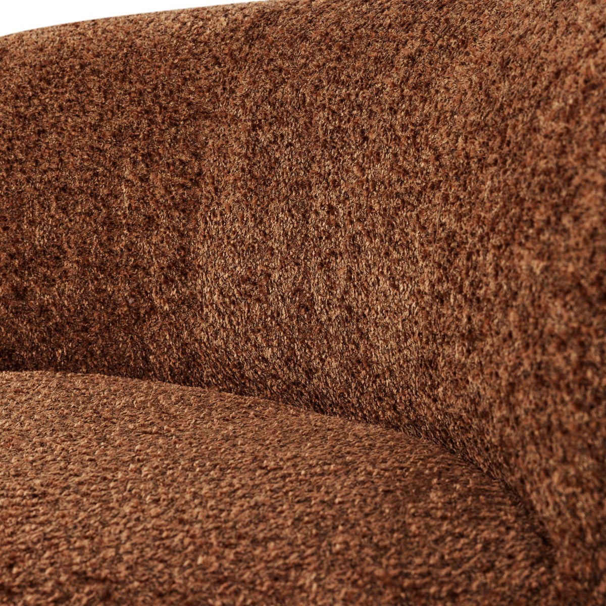 WOOOD Mojo Base eetbank hoek met rugleuning wollig Roestbruin