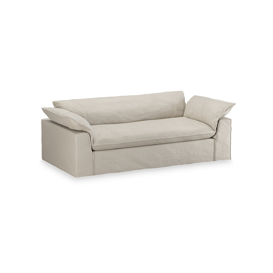 HKliving Nomad bank 244 cm Pure Ivory