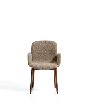 Kave Home Elnor eetkamerstoel met arm Brown