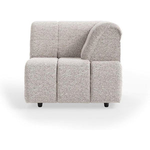HKliving Wave bank right high arm Sneak Light Grey