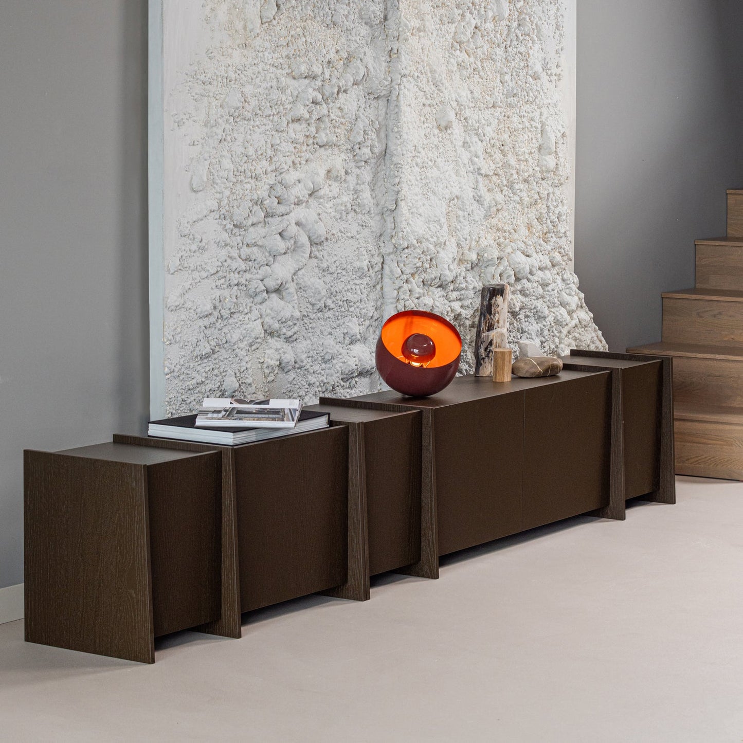 WOOOD Brock tv-meubel 102 cm Middenbruin