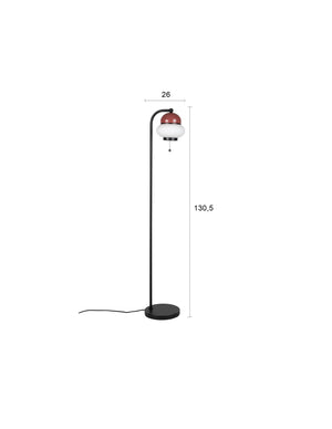 Zuiver Bumble vloerlamp Red