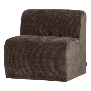 WOOOD Mojo Base eetkamerbank 84 cm met rugleuning rib Bruin