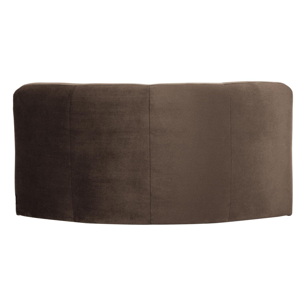 WOOOD Mojo Base bank hoekelement rond velvet Bruin