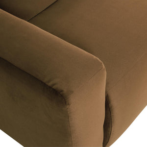 WOOOD Mojo Base 1-zits bank arm links velvet Honinggeel