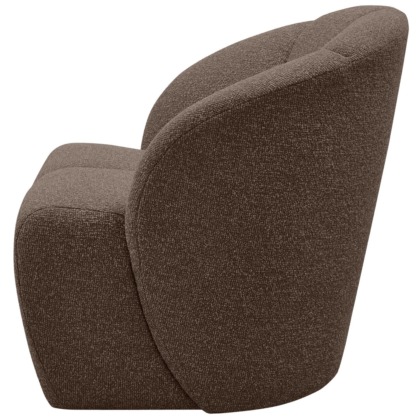 WOOOD Mojo draaifauteuil bouclé bruin melange