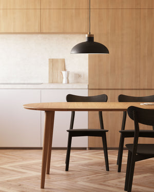 Kave Home Oqui eettafel uitschuifbaar rond Ø90 cm Natural