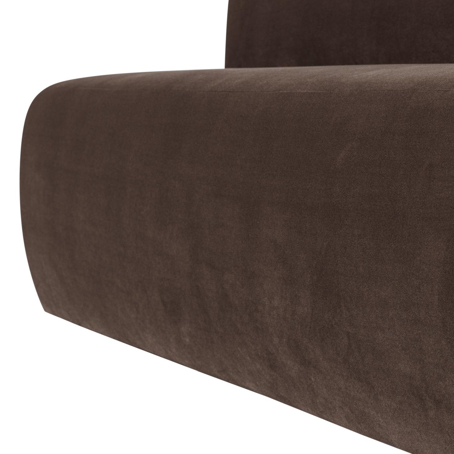 WOOOD Mojo Base eetkamerbank 164 cm velvet Bruin